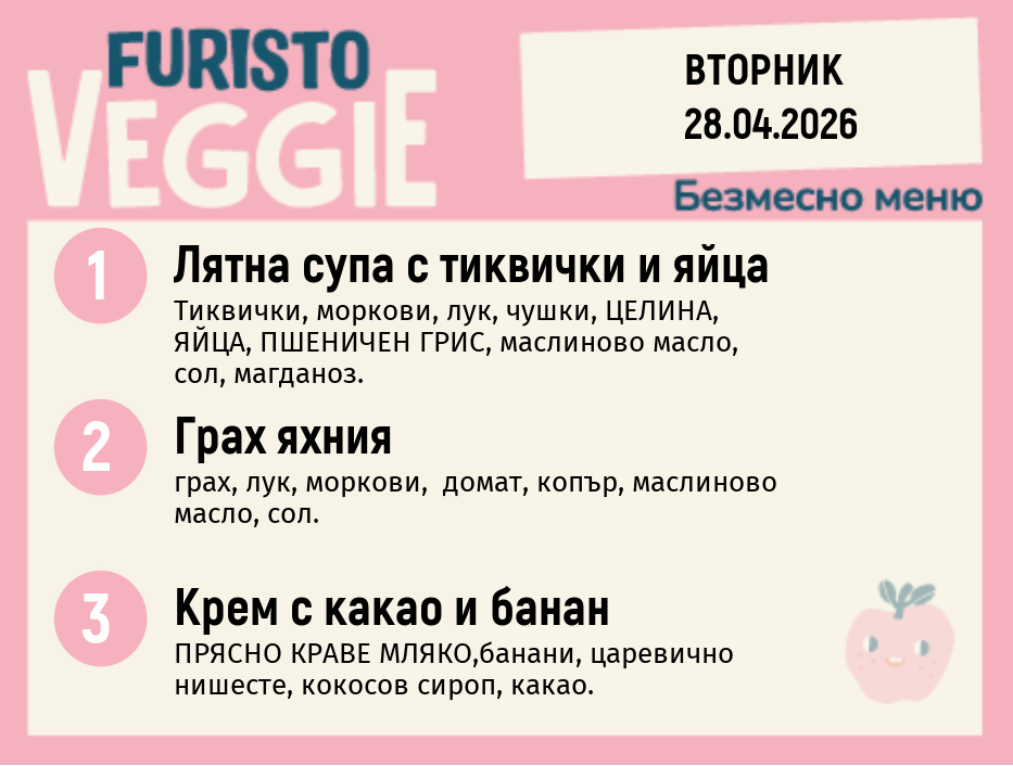 Меню 28.04 безмесно 200гр.