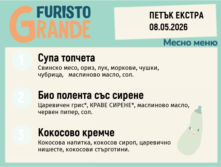 Меню 08.05 Екстра месно 300гр. 