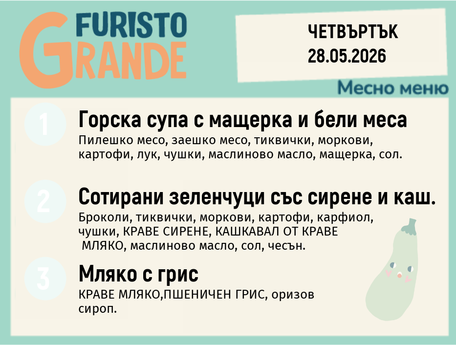 Меню 28.05 месно 300гр.