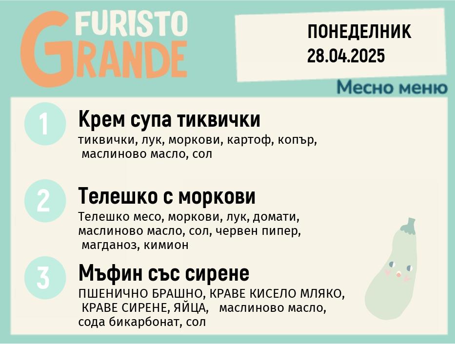 Меню 28.04 месно 300гр.