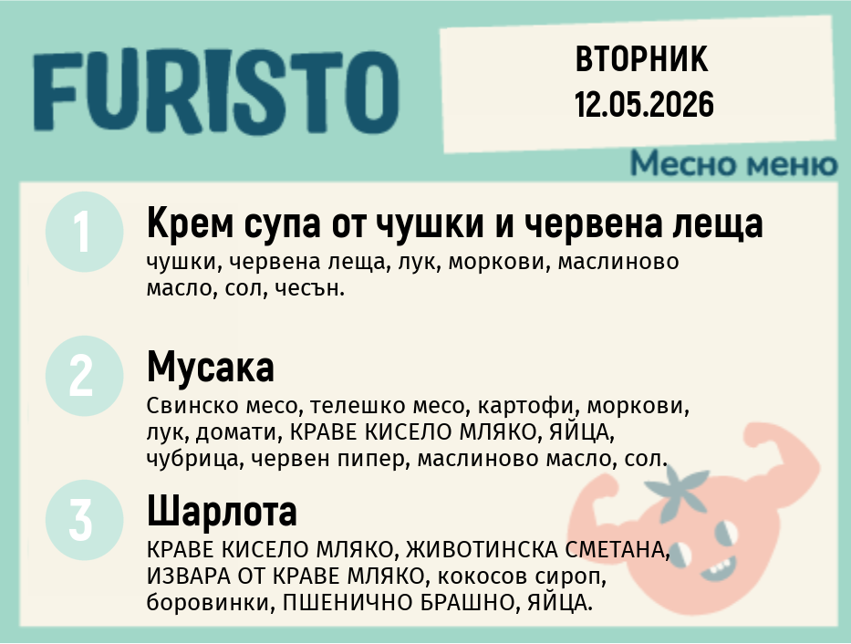 Меню 12.05 месно 200гр.