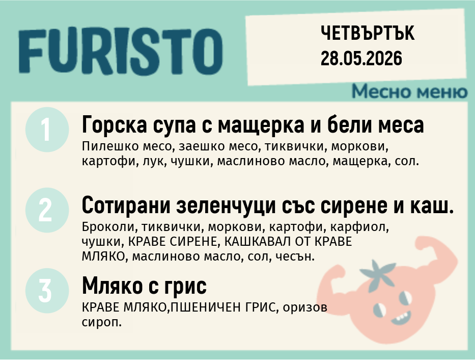 Меню 28.05 месно 200гр.