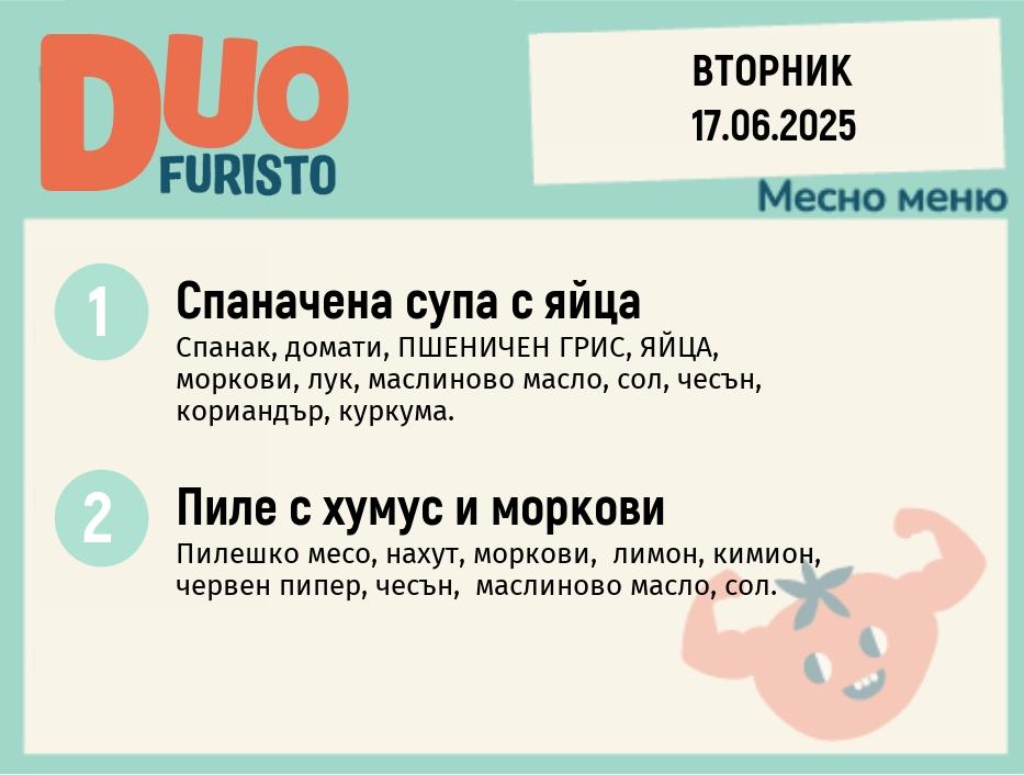 Меню 17.06  DUO 200гр.