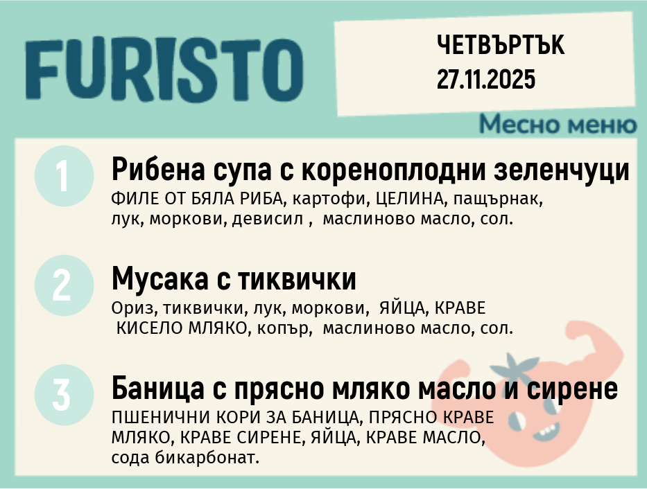 Меню 27.11 месно 200гр.