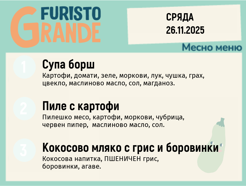 Меню 26.11 месно 300гр.