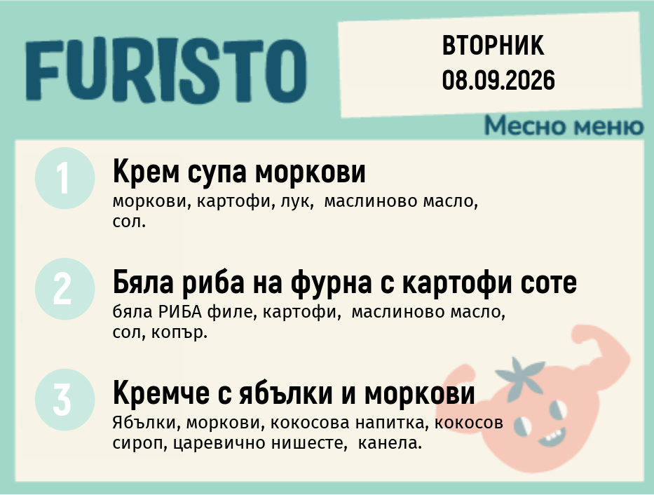 Меню 08.09 месно 200гр.