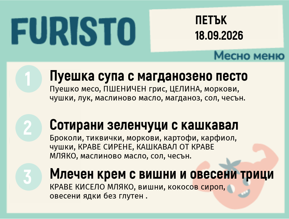 Меню 18.09 месно 200гр.