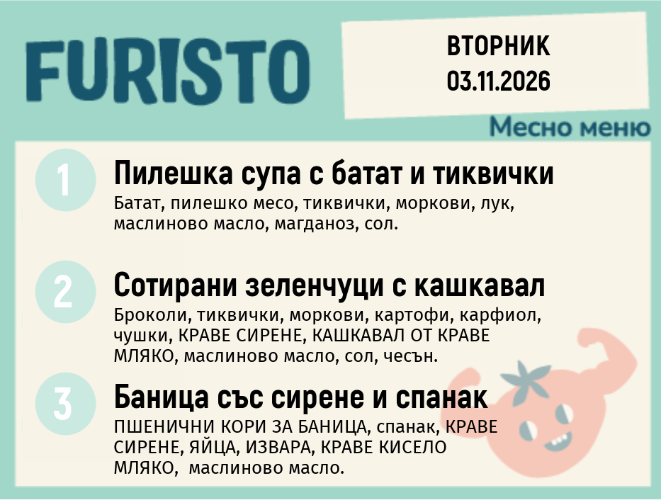 Меню 03.11 месно 200гр.