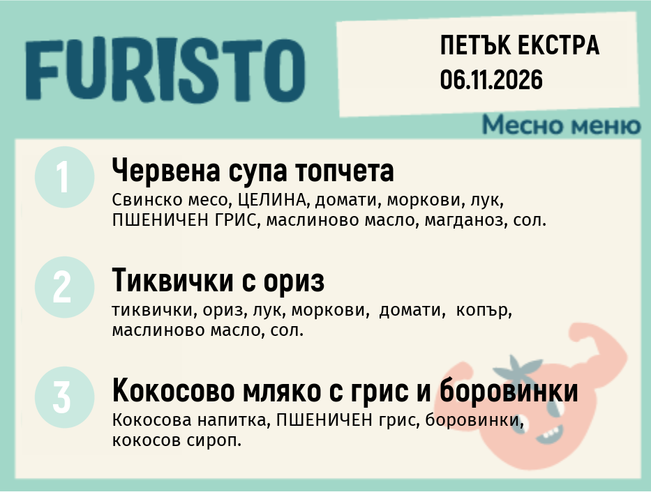 Меню 06.11 Екстра месно 200гр.