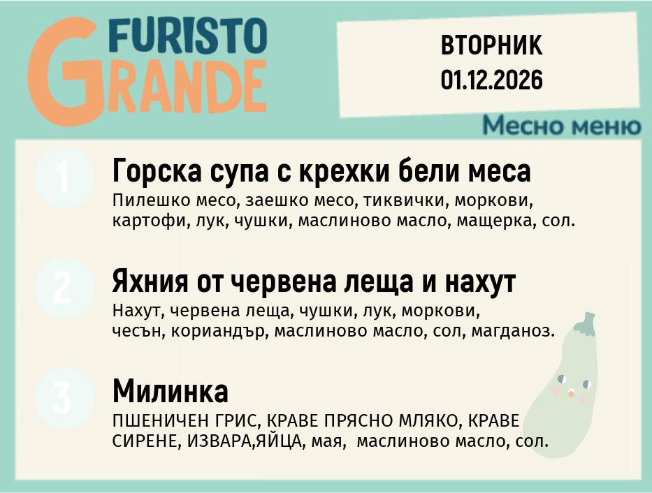 Меню 01.12 месно 300гр.