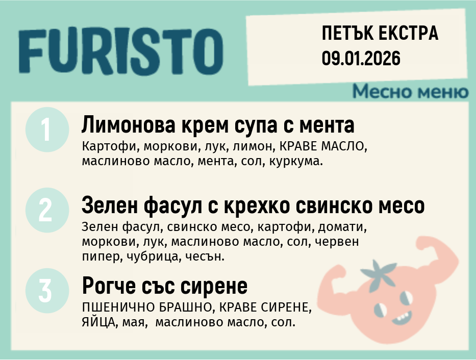 Меню 09.01 Екстра месно  200гр.