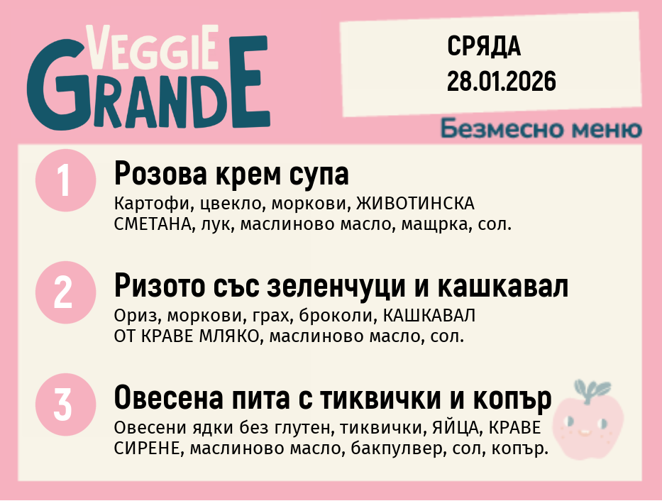 Меню 28.01 безмесно 300гр.