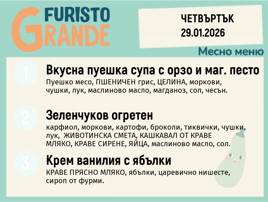 Меню 29.01 месно 300гр. 