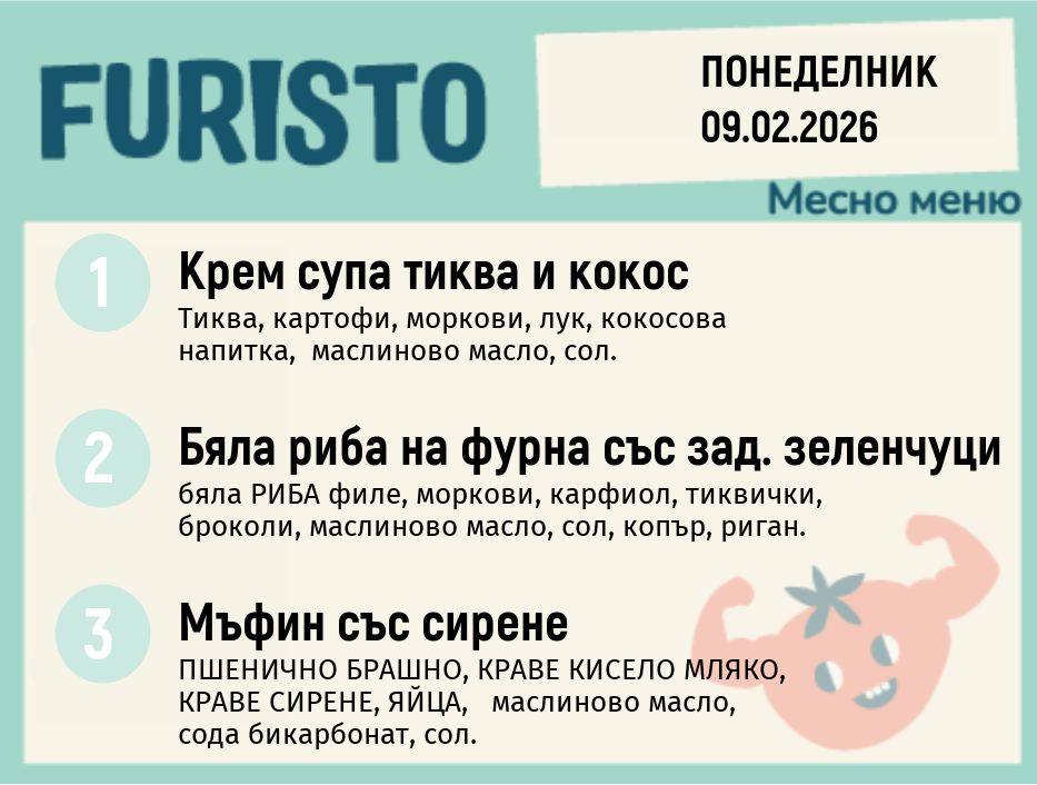 Меню 09.02 месно  200гр.