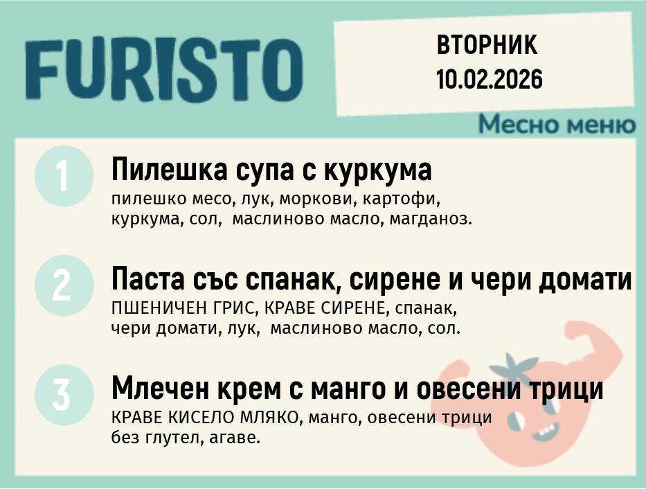 Меню 10.02 месно  200гр.