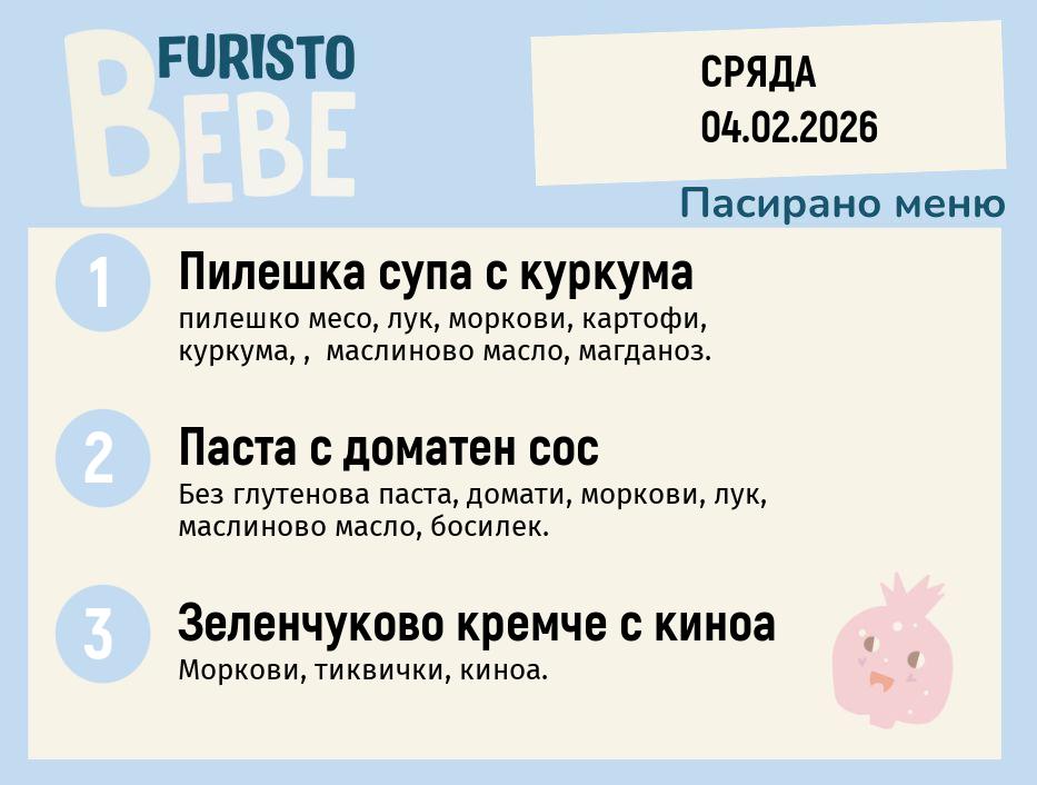 Меню 04.02 Bebe 200гр. 