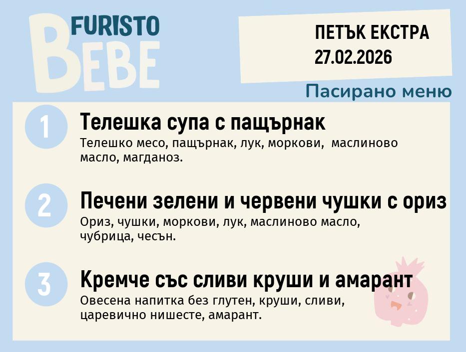 Меню 27.02 Екстра Bebe 200гр. 