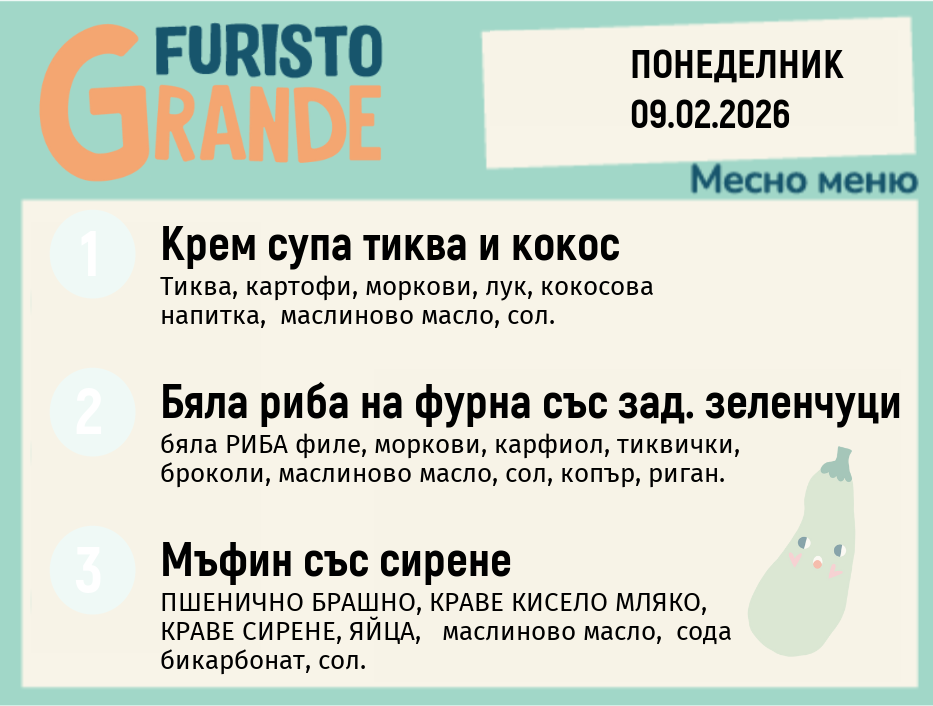 Меню 09.02 месно  300гр.