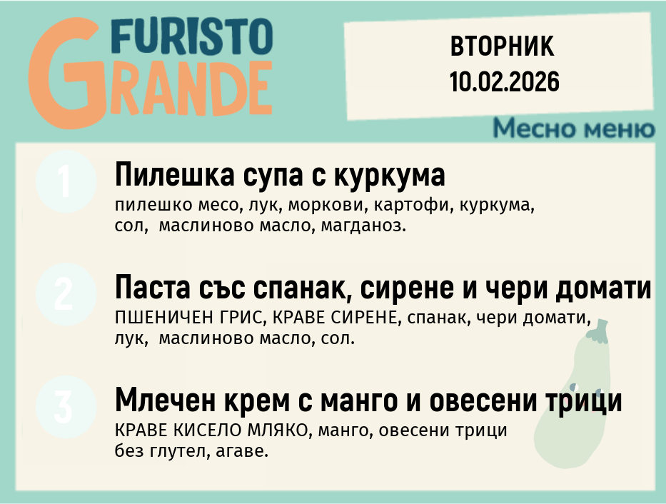 Меню 10.02 месно  300гр.