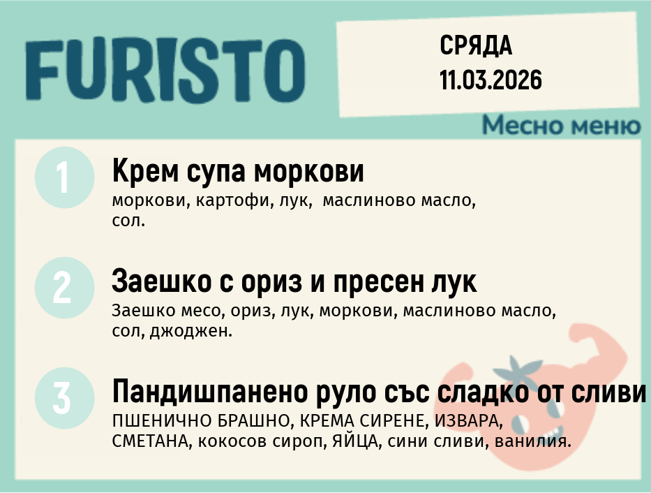 Меню 11.03 месно 200гр. 