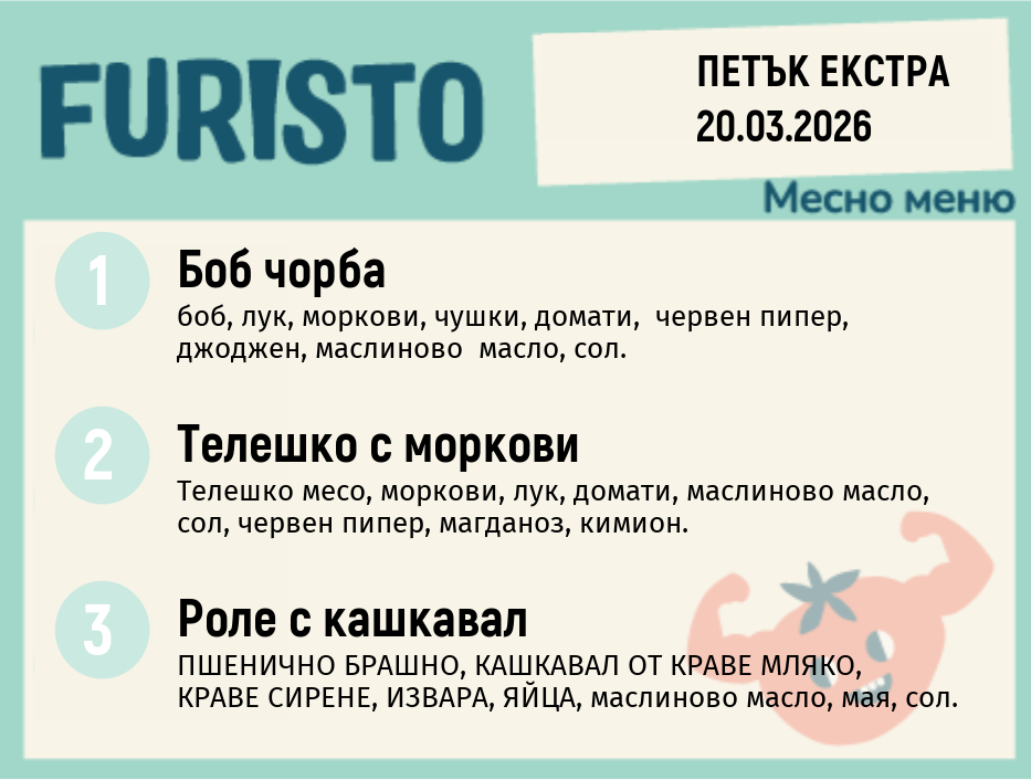 Меню 20.03 Екстра месно 200гр.