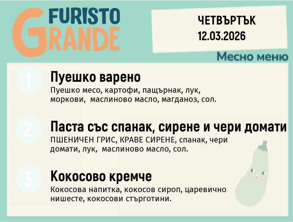 Меню 12.03 месно 300гр.