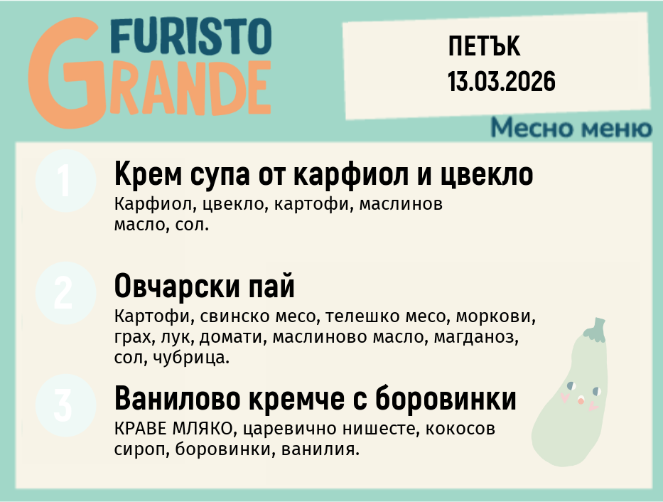 Меню 13.03 месно 300гр.