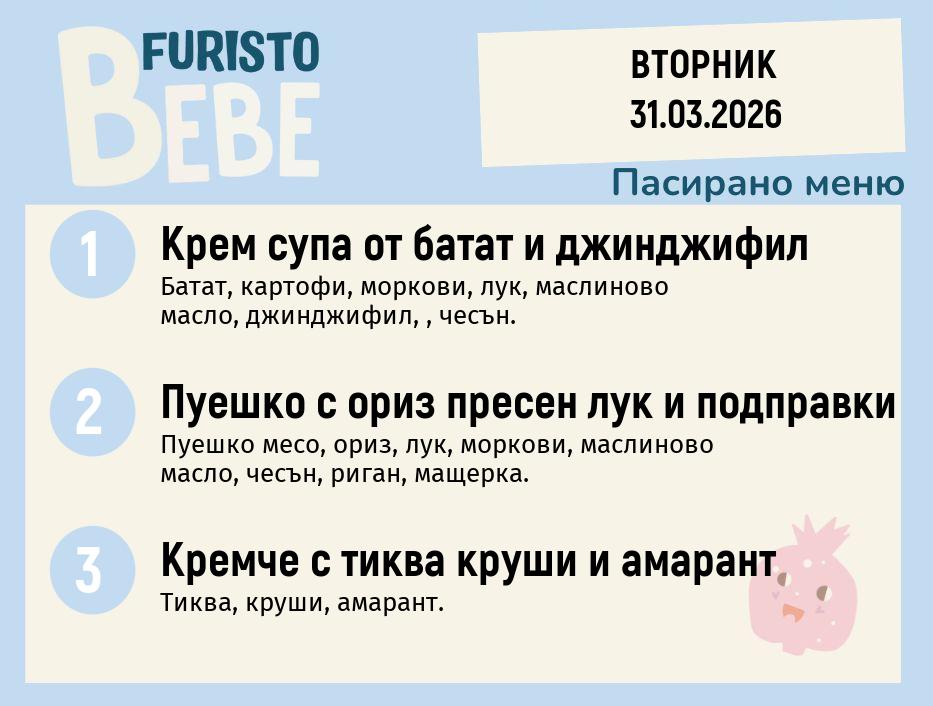 Меню 31.03 Bebe 200гр. 