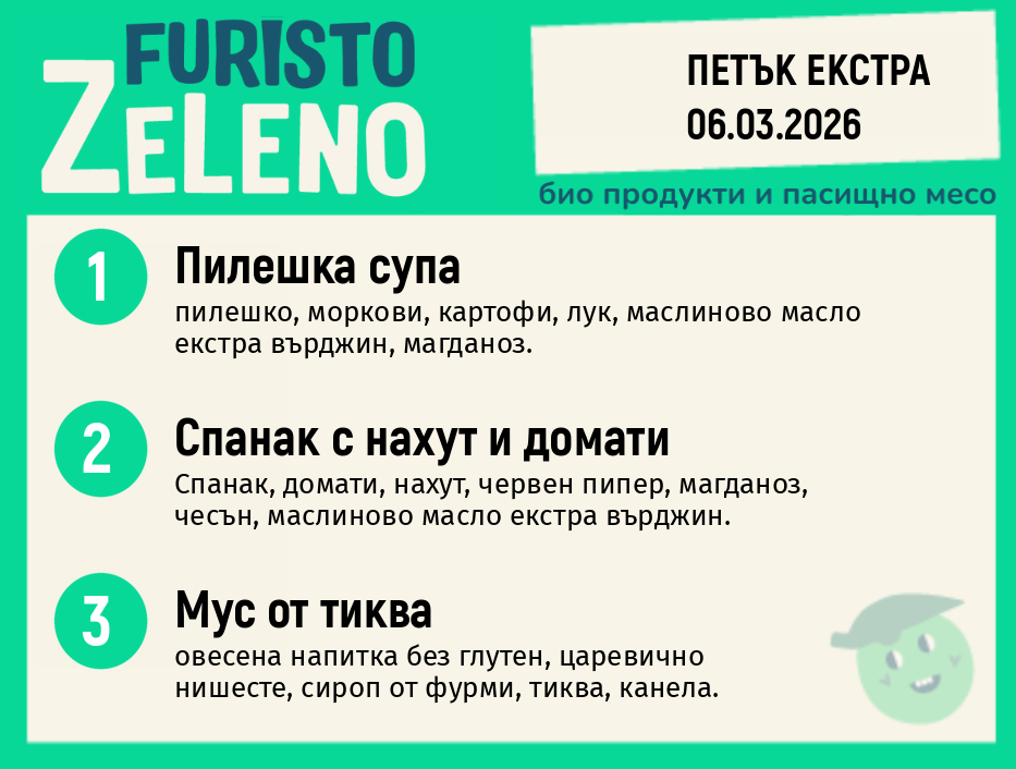 Месно 200 ZeLeno / Екстра 06 март