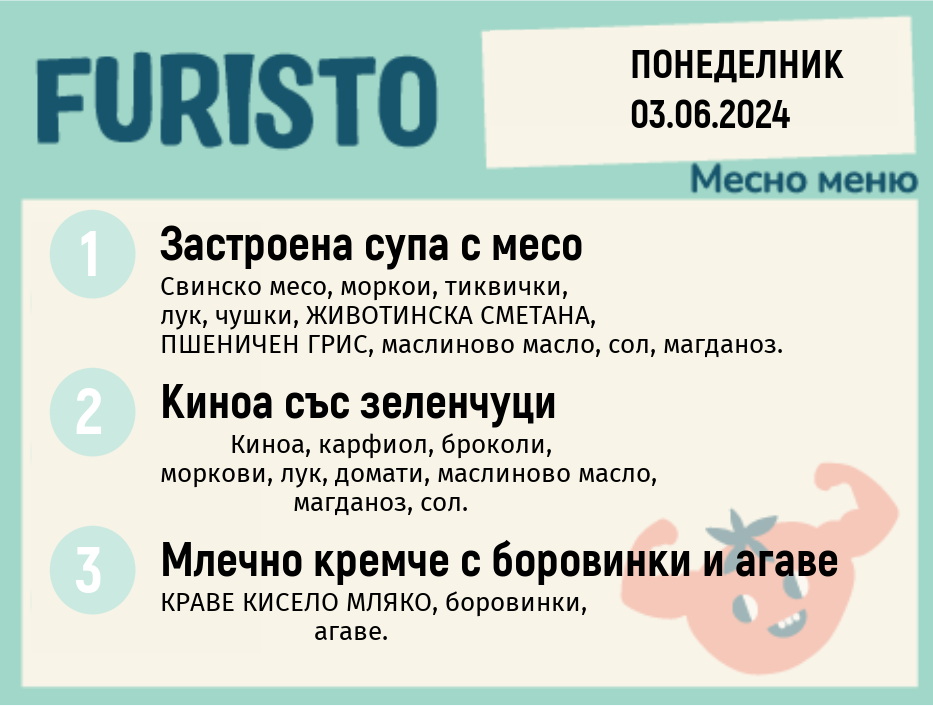 Меню 03.06 месно 200гр.