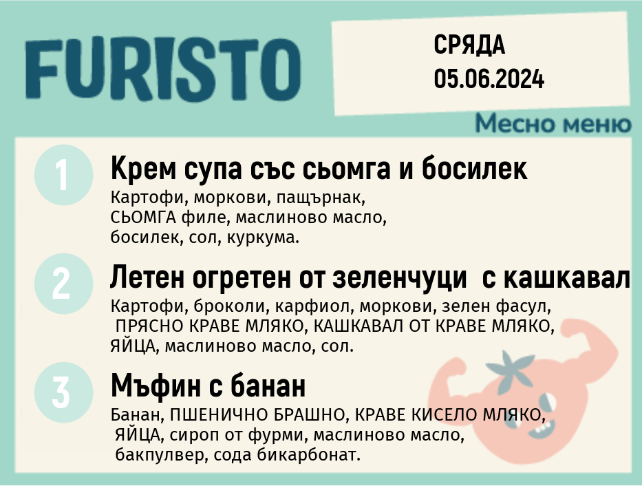 Меню 05.06 месно 200гр.