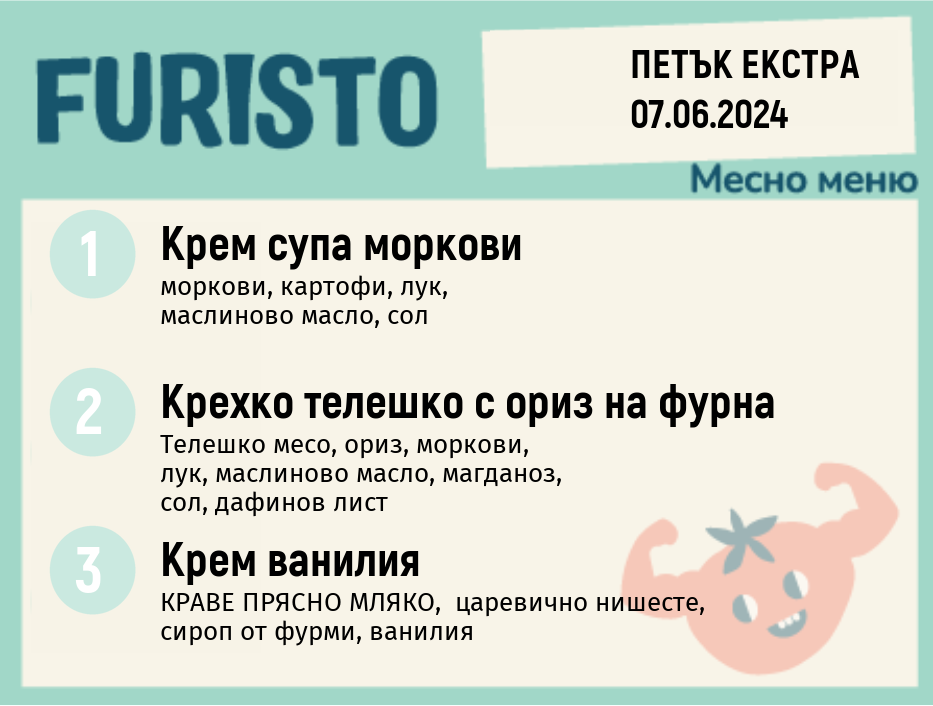 Меню 07.06 ЕКСТРА месно 200гр.