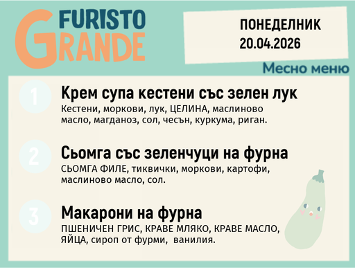 [DY.03.26.9612] Меню 20.04 месно 300гр.