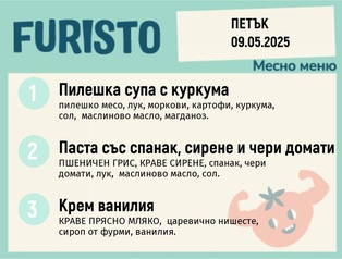 Меню 09.05 месно 200гр.