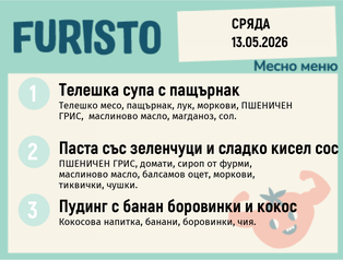 Меню 13.05 месно 200гр. 