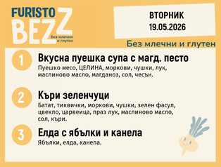 Меню без млечни и глутен 19.05  200гр. 