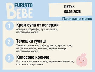 Меню 08.05 Bebe 200гр.