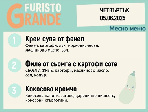 [DY.05.25.5280] Меню 05.06 месно 300гр.