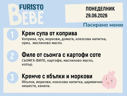 [DY.05.26.10507] Меню 29.06 Bebe 200гр.