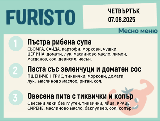 [DY.07.25.5942] Меню 07.08 месно 200гр. 