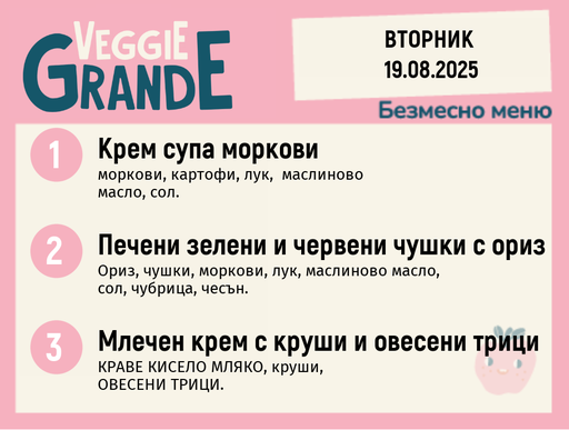 [DY.07.25.6058] Меню 19.08 безмесно 300гр. 