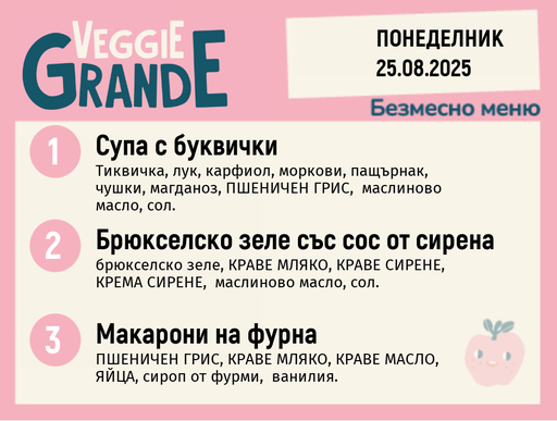[DY.07.25.6067] Меню 25.08 безмесно 300гр.