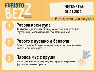 Меню без млечни и глутен 06.08 200гр.