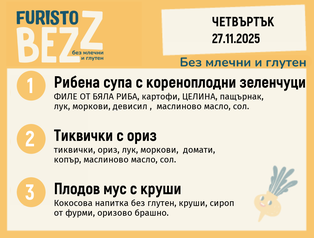 Меню без млечни и глутен 27.11  200гр.