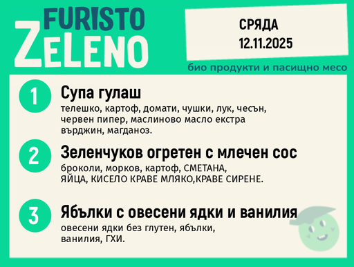 Месно 200 ZeLeno / 12 ноември