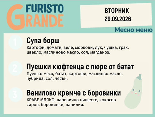 [DY.08.26.11954] Меню 29.09 месно 300гр.