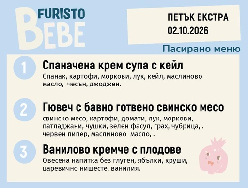 [DY.08.26.12008] Меню 02.10 Екстра Bebe 200гр.