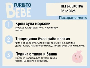 Меню 05.12 Екстра Bebe 200гр.