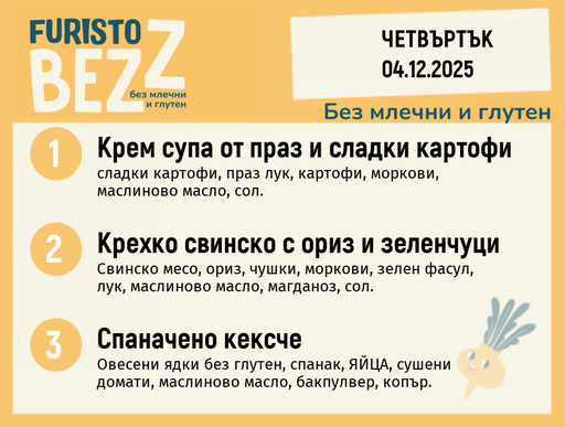 [DY.11.25.7898] Меню без млечни и глутен 04.12  200гр. 