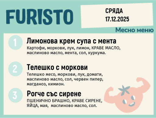 [DY.11.25.7781] Меню 17.12 месно 200гр. 